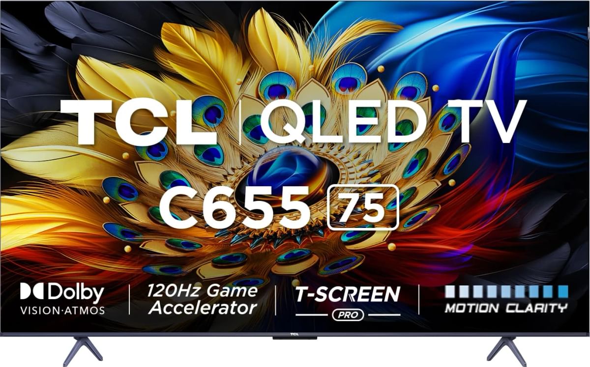 TCL C655 75 inch Ultra HD 4K Smart QLED TV (75C655) Price in India 2025 ...