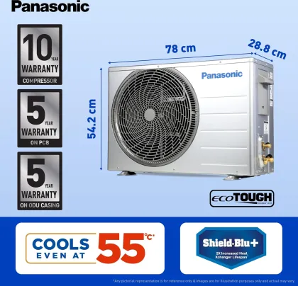 Panasonic CS/CU-EZ18BKYF 1.5 Ton 3 Star 2025 Inverter Split AC