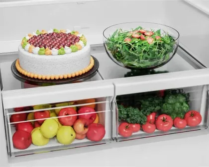 Midea MRB19B7AWW 18.7 Cu Ft Double Door Refrigerator
