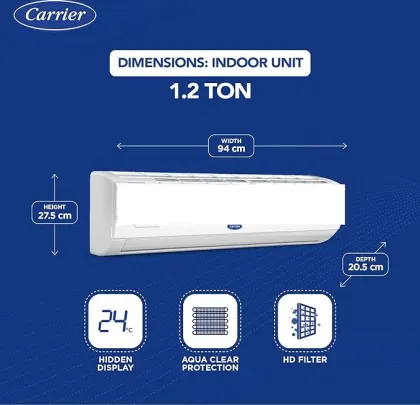 Carrier Ester Exi CAI12ES5R34F0 1 Ton 5 Star Inverter Split AC