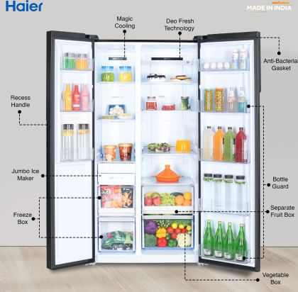 Haier HRS-682KS 630 L Side by Side Refrigerator