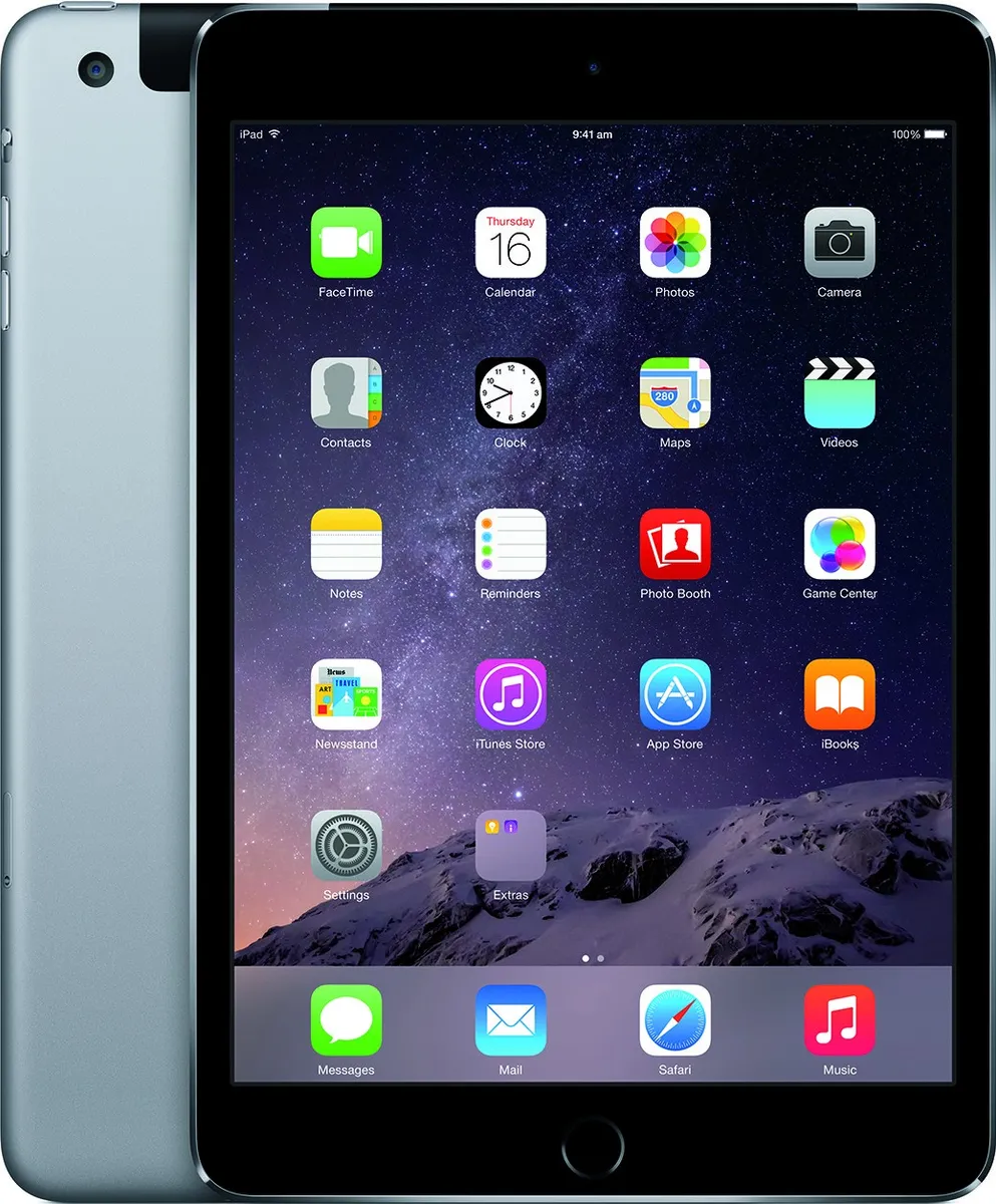 タブレット iPad - iPad mini 3 Wi-Fi Cellular 64GB silver Apple iPad mini 3 (Wi-Fi/Cellular) 64GB 7.9