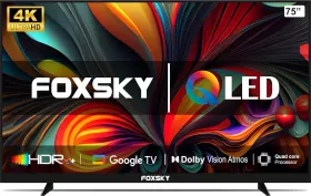 Foxsky FS75GATV 75 inch Ultra HD 4K Smart QLED TV