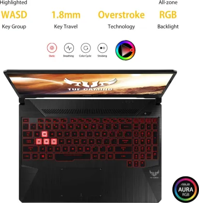 Asus TUF FX505DT-HN457T Laptop (AMD Ryzen 7/ 8GB/ 1TB 256GB SSD/ Win10/ 4GB Graph)