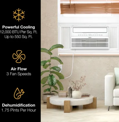 Whirlpool WHAW-121IN 12000 BTU 115V Window AC