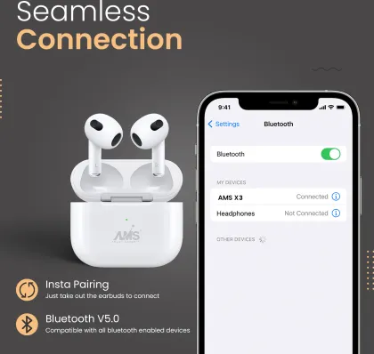 AMS Boom X3 True Wireless Earbuds