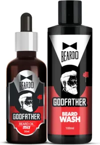 Beardo Godfather Combo (Godfather Oil 30ml, Godfather Wash 100ml)