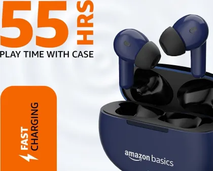 Amazon Basics AB-TWS-J68-BLU-CT True Wireless Earbuds