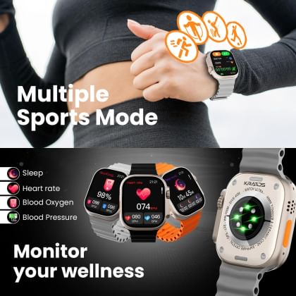 KRATOS Gear fit Play, KR SW 13 Smart Fitness Watch (BLACK) | Dealsmagnet.com