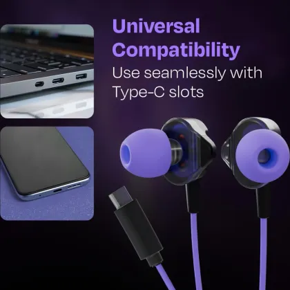 Kreo Hydra Type-C Wired Earphones