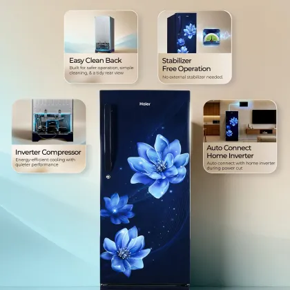 Haier HED-204TMFBA-N 190 L 4 Star Single Door Refrigerator