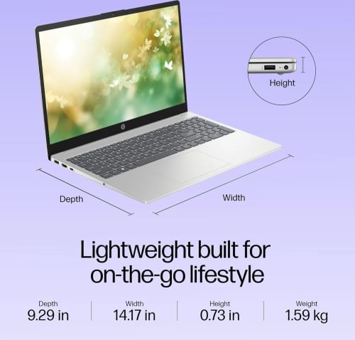 HP 15-FD0582TU Laptop (13th Gen Core i3/ 8GB/ 512GB SSD/ Win11 Home)