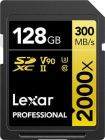 Lexar Professional 128GB 2000x GOLD Series SDXC/SDHC Class 10 Memory Card
