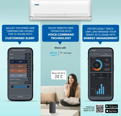 Blue Star IA318MXUS 1.5 Ton 3 Star 2026 Inverter Split AC