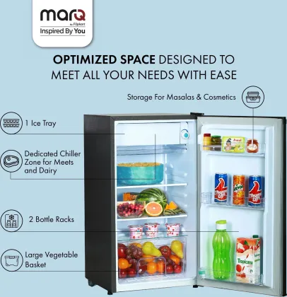 MarQ By Flipkart 90BD1MQ26-SG 92 L 1 Star Single Door Mini Refrigerator