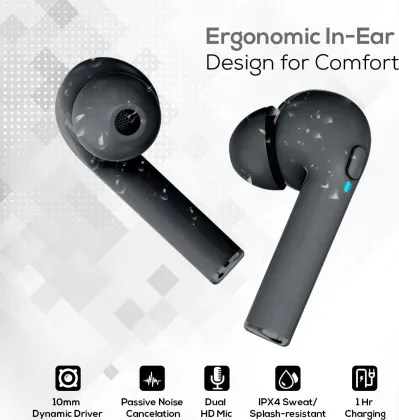 pTron Bassbuds Vista True Wireless Earbuds