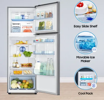Samsung RT37C4523S8 322 L 3 Star Double Door Refrigerator