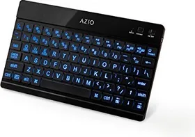 Azio Large Print Backlit Bluetooth Keyboard for iPad/Android Tablets (KB335)