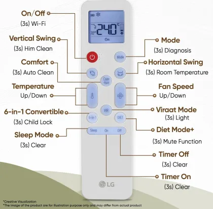 LG AS-Q13JNYE 1 Ton 4 Star 2026 Inverter Split AC