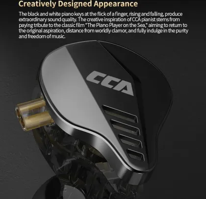 CCA Pianist Wired Earphones (Without Mic)