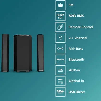 Philips MMS8090B/94 80W Bluetooth Soundbar