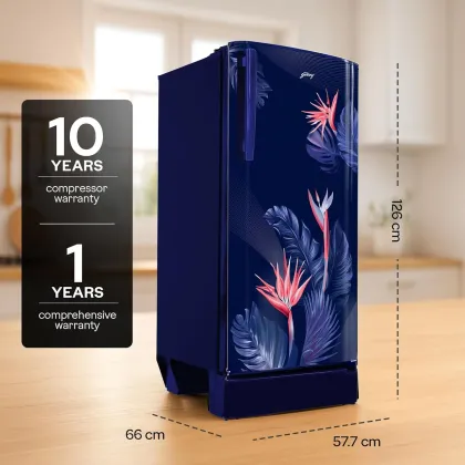 Godrej RD R190CN THF FR BL 183 L 3 Star Single Door Refrigerator
