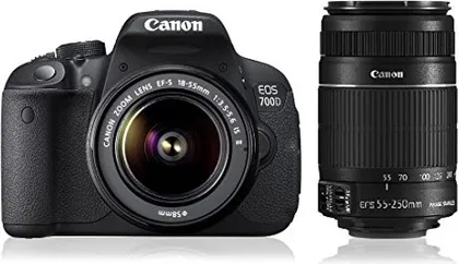 Canon EOS 700D DSLR Camera (EF-S 18-55mm IS II & EF-S 55-250mm IS II)
