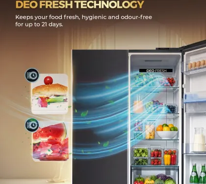 Candy CSS5900WKS 534 L Side by Side Refrigerator