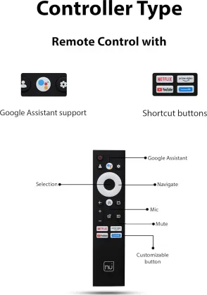 NU LED43UGNX 2025 43 inch Ultra HD 4K Smart LED TV