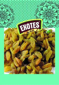 EXOTES, Green Raisins Vacuum Packed Popular Pouch 1 kg, 1000 Gram