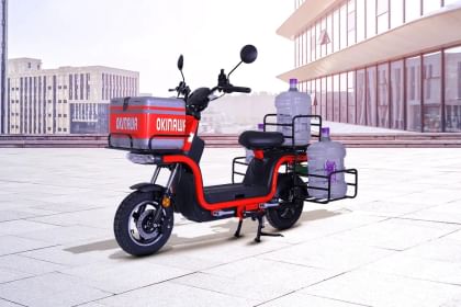 rx 100 bike in showroom