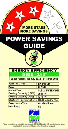 Lloyd GLS12I3FWSEA 1 Ton 3 Star 2025 Inverter Split AC