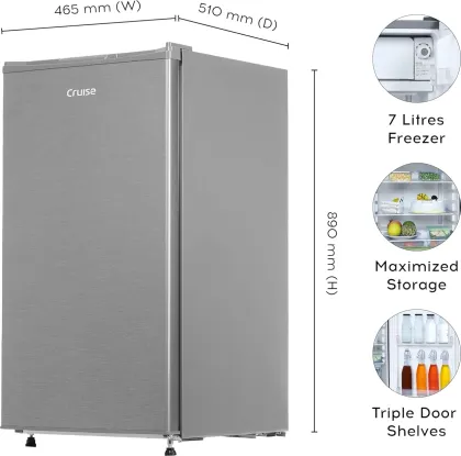 Cruise CRDSDM-FZ31051S 100 L 1 Star Single Door Mini Refrigerator