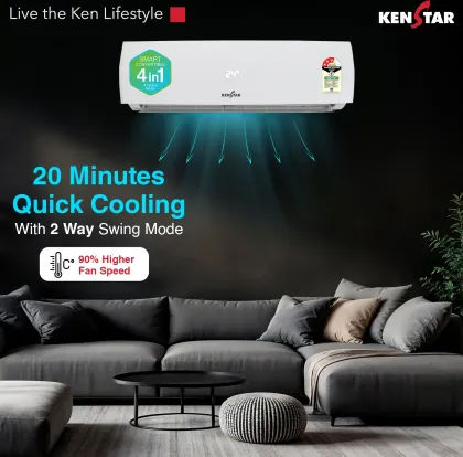 Kenstar 153IBP25WKS 1.5 Ton 3 Star 2025 Inverter Split AC