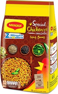 Maggi 2-Minute Instant Noodles, Special Chicken65 Masala – 852g Pack of 12