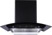 Elica WDFL 750 HAC LTW MS Nero Auto Clean Wall Mounted Chimney