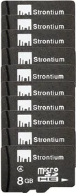 Strontium 8 GB Micro SD Card Class 4 (Pack of 10)
