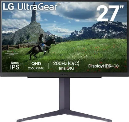LG Ultragear 27GS85Q-B 27 inch Quad HD Gaming Monitor