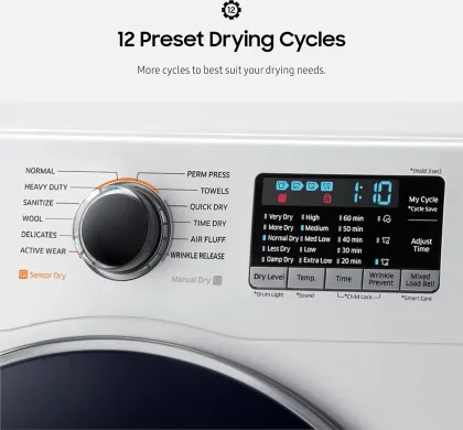 Samsung DV25B6900HW/A2 4 cu ft Fully Automatic Front Load Dryer