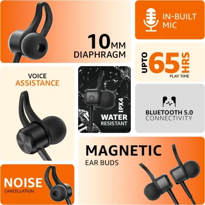 Amazon Basics AB-NB-04 BLACK-CT Wireless Neckband