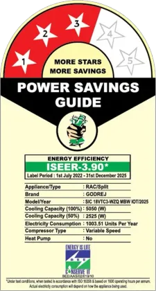 Godrej SIC 18VTC3 WZQ MBW 1.5 Ton 3 Star 2025 Inverter Split AC