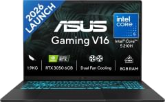 Asus Gaming V16 V3607VJ-TK288W Gaming Laptop (Intel Core 5 210H/ 8GB/ 512GB SSD/ Win11/ 6GB Graph)