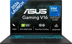 Asus Gaming V16 V3607VJ-TK288W Gaming Laptop (Intel Core 5 210H/ 8GB/ 512GB SSD/ Win11/ 6GB Graph)