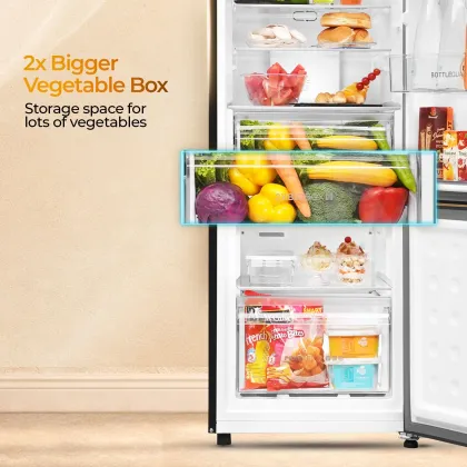 Haier HEB-242EGBA-P 237 L 2 Star Double Door Refrigerator