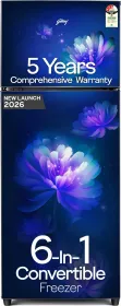 Godrej RT EONVALOR 280CN RCIF LA BL 244 L 3 Star Double Door Refrigerator