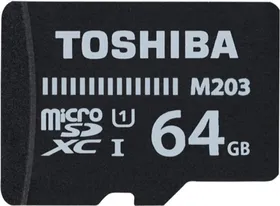 Toshiba M203 64GB MicroSD Class 10 100MB/s Memory Card