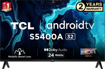 Téléviseur TCL 32S5400A 32" HD Smart TV Android - Noir