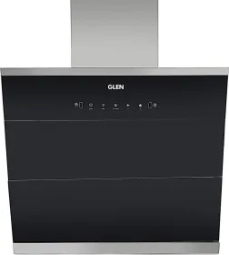 Glen 6073 90 Vertical Glass Kitchen Chimney