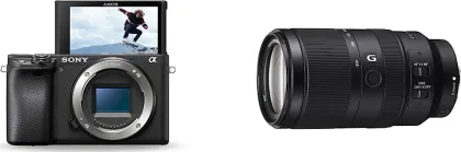 Sony Alpha ILCE-6400 24.2MP Mirrorless DSLR Camera with Sony E-Mount 70-350mm F/4.5 6.3 G OSS Lens