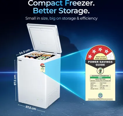 Haier HFC-145SPW4 102 L Single Door Deep Freezer